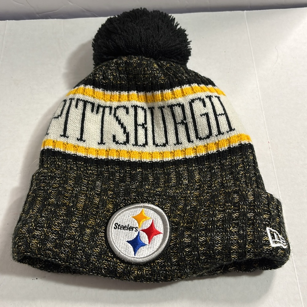Pittsburgh Steelers, New Era Pittsburgh Kids Black and Gold Beanie